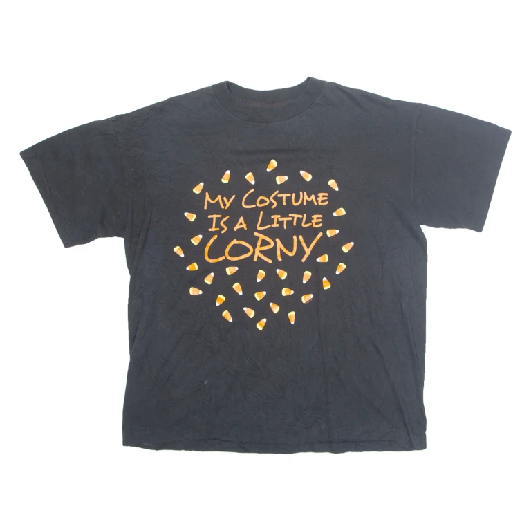 Mens T-Shirt Black M