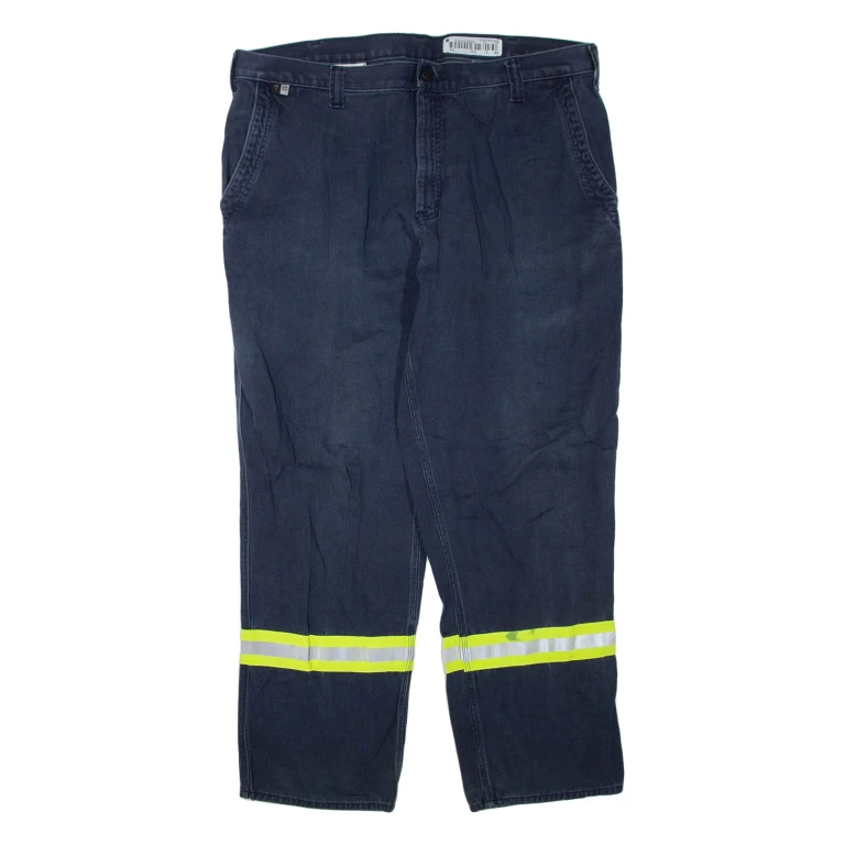 CARHARTT Mens Trousers Blue Regular Tapered W40 L31