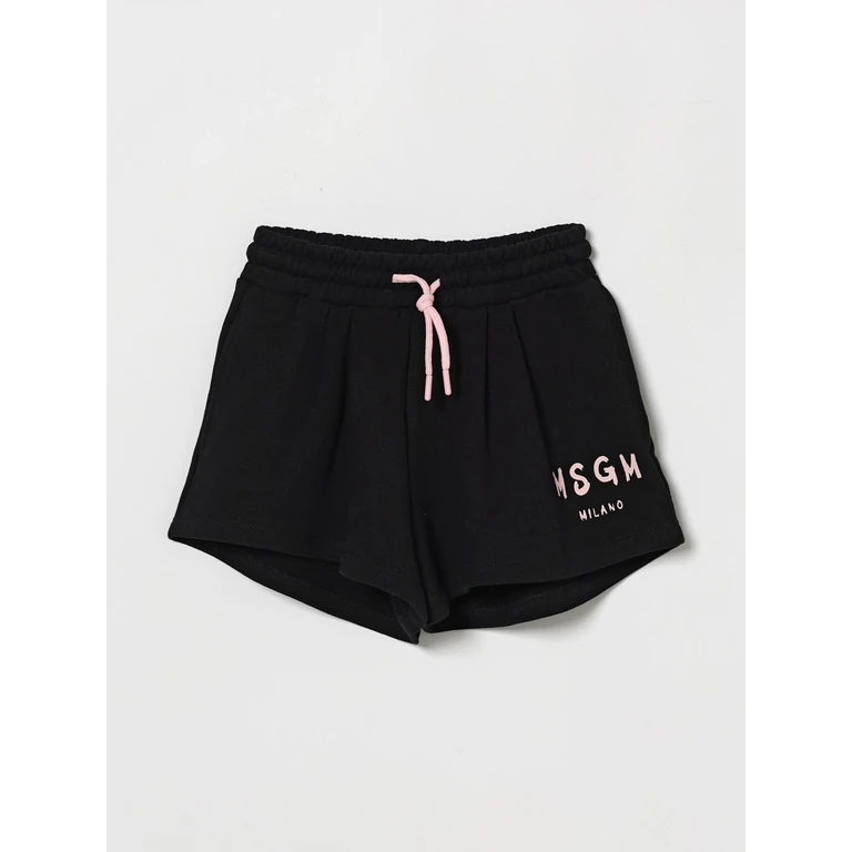 MSGM KIDS Shorts Kids color Black 1 (S6MSJGSH066110/88)