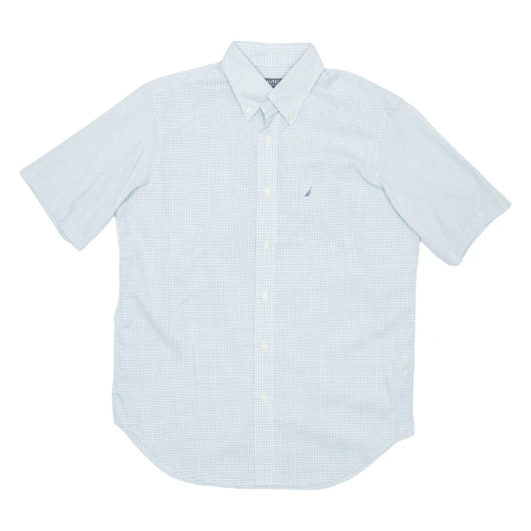 NAUTICA Mens Shirt Blue Check M