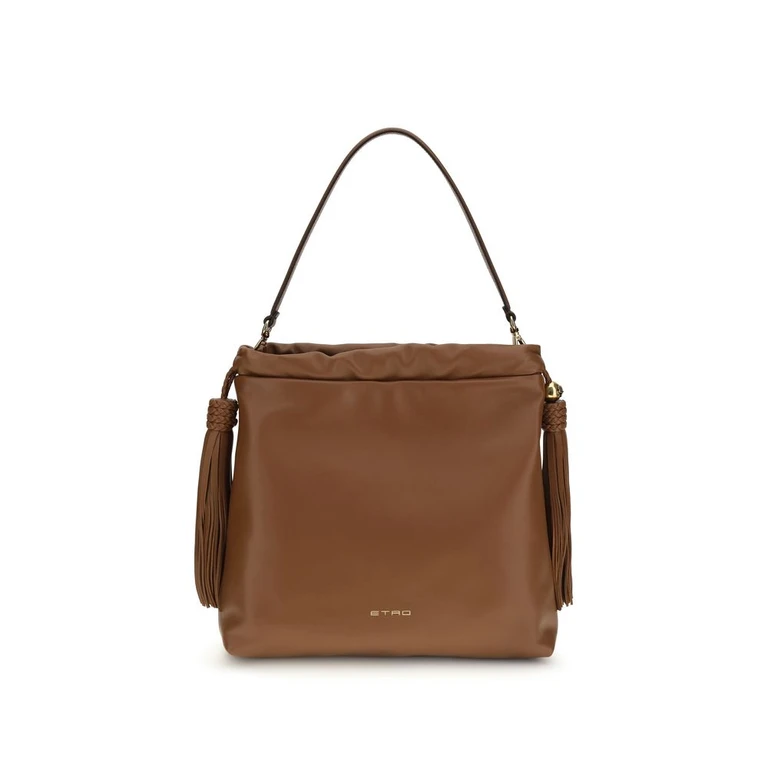 Etro Brown Lamb Ovis Aries Shoulder Bag - Women