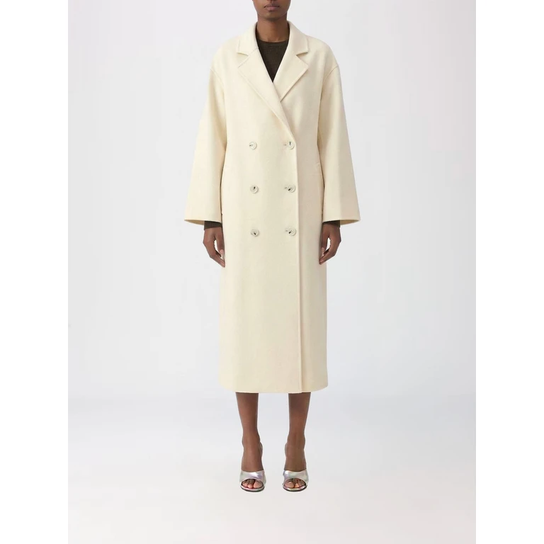 LOULOU DE SAISON Coat Woman color Ivory (BORNEOLDSIVORY)