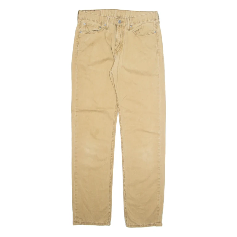 LEVI'S 514 Mens Trousers Beige Regular Straight W32 L34