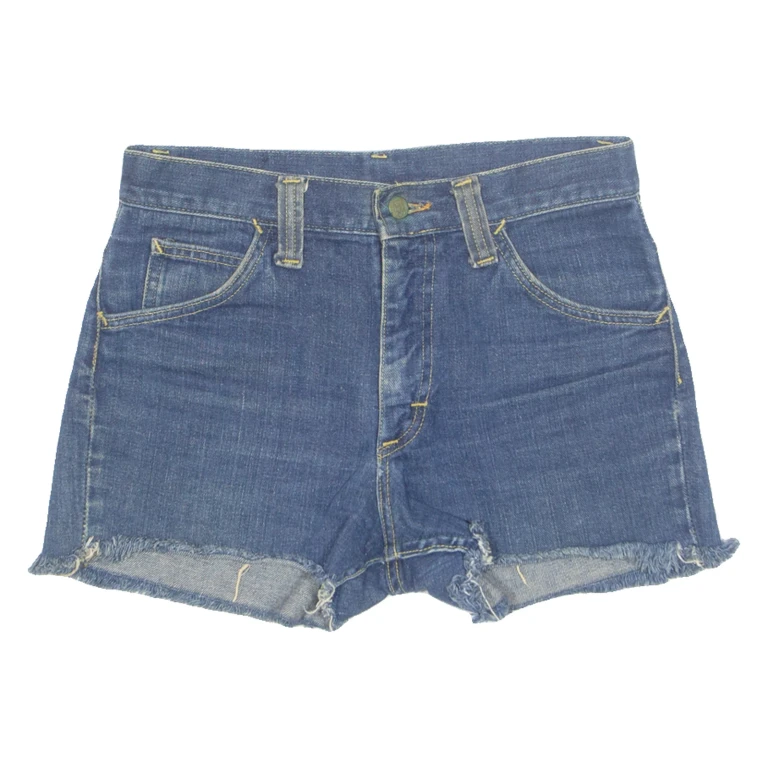 LEE Cut Off Womens Denim Shorts Blue 90s S W28