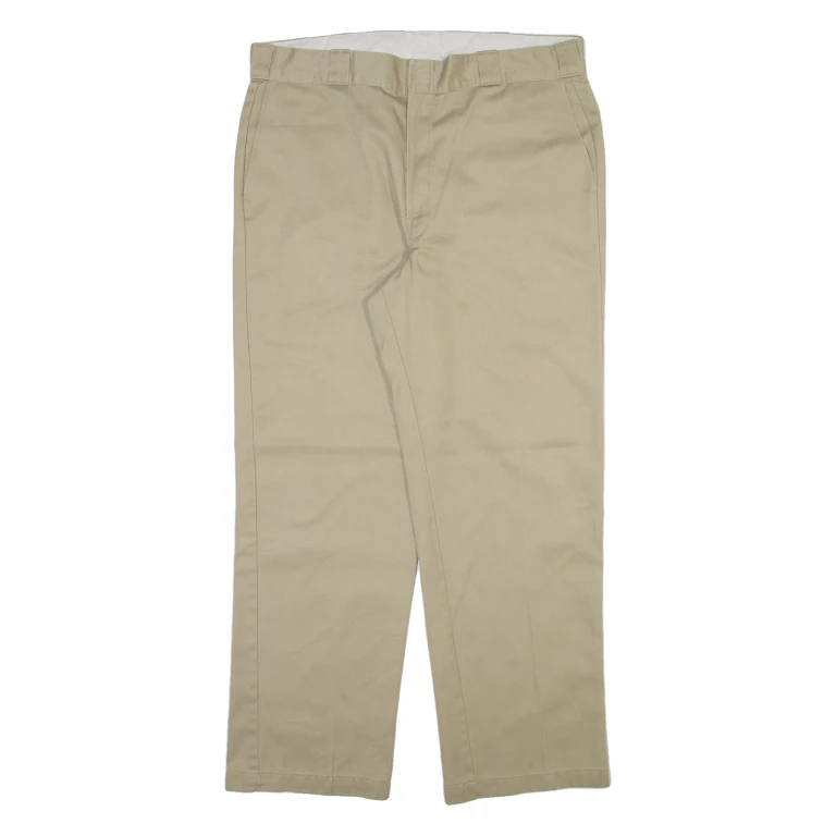 DICKIES Mens Trousers Beige Regular Straight W38 L30