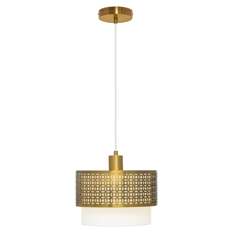 Geometric Gold Hanging Lamp