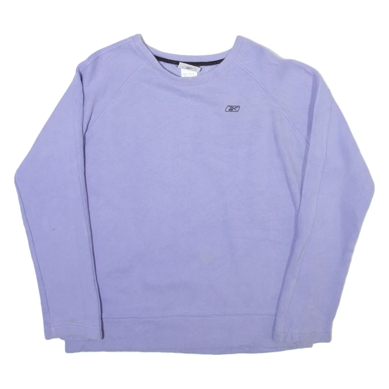 REEBOK Womens Sweatshirt Blue UK 14