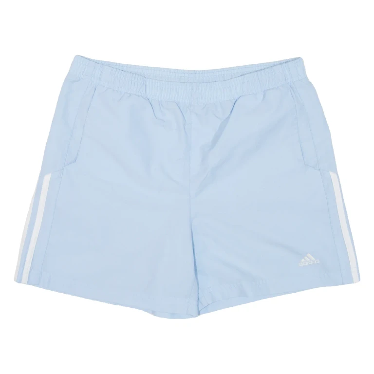 ADIDAS Womens Sports Shorts Blue Relaxed UK 10 W31