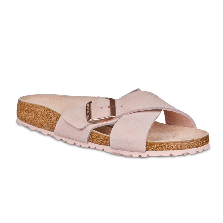 Women's Siena Suede Leather Light Rose Sandals