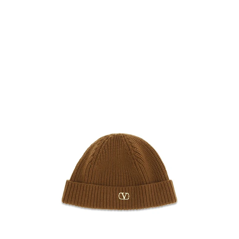 Valentino Garavani Brown Cashmere Beanie Accessory - Men