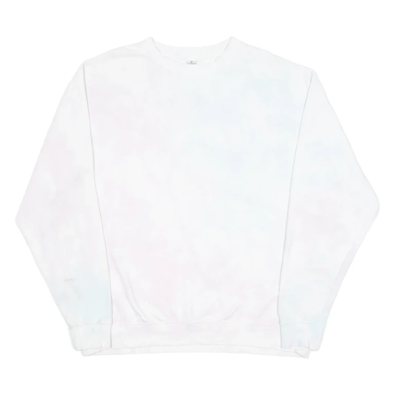 INDEPENDANT Tie-Dye Mens Sweatshirt White Crew Neck XL