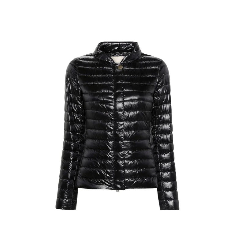 Black Polyamide Full-Length Jacket Clothing - Women