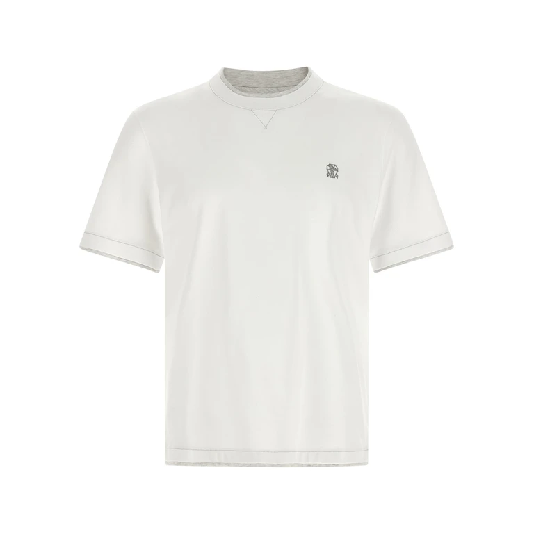 Brunello Cucinelli White Cotton T-Shirt - Men