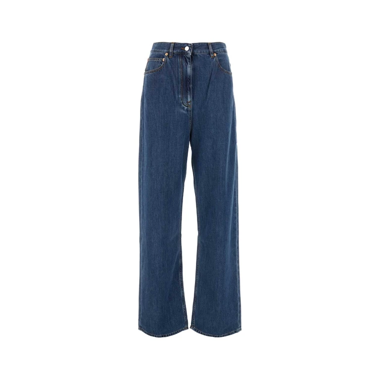 Valentino Garavani 5b3dd17x8md 558 Mediumbluedenim Cotton Lyocell Jean