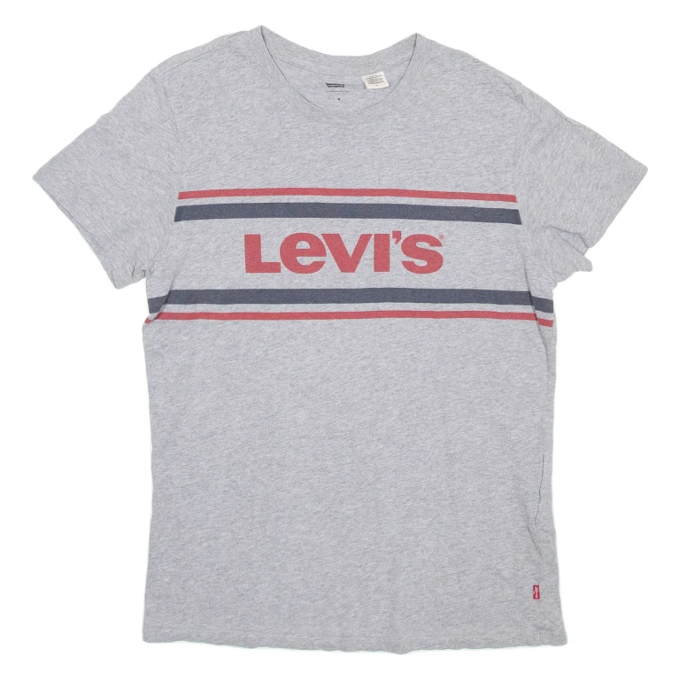 LEVI'S Mens T-Shirt Grey M (JJ1-151024-5411)