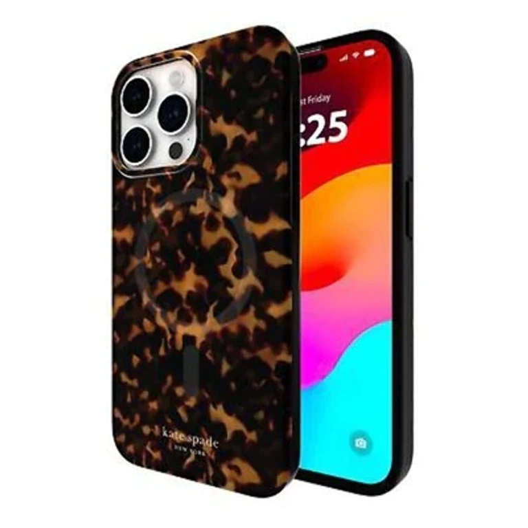 NEW YORK IPHONE 15 PRO MAX CASE COMPATIBLE WITH MAGSAFE - TORTOISESHELL