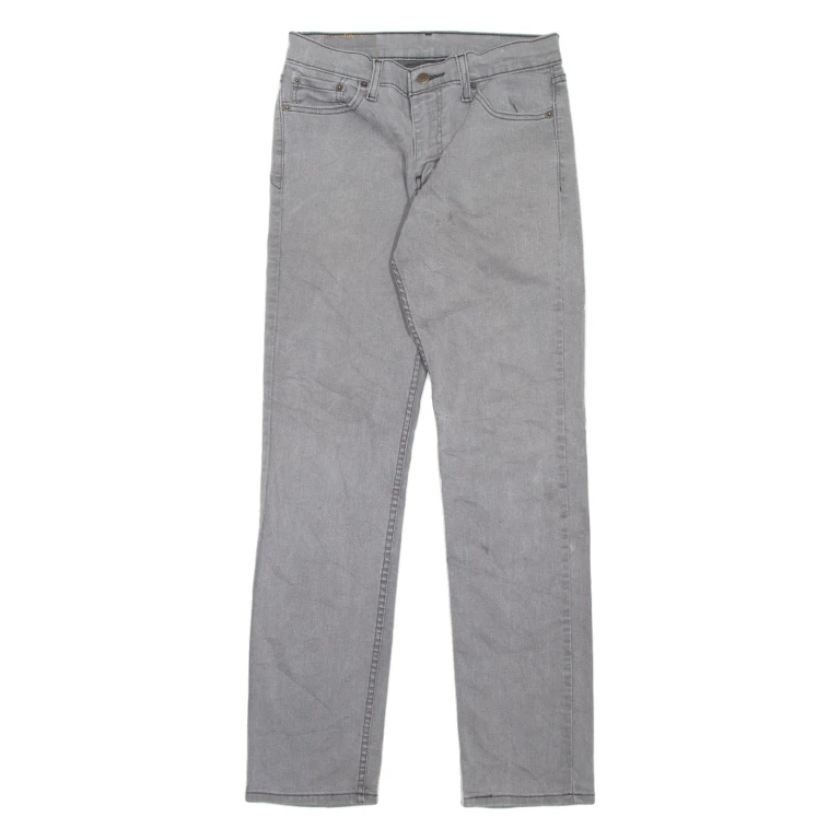 LEVI'S 511 Jeans Mens Grey Slim Straight W30 L32