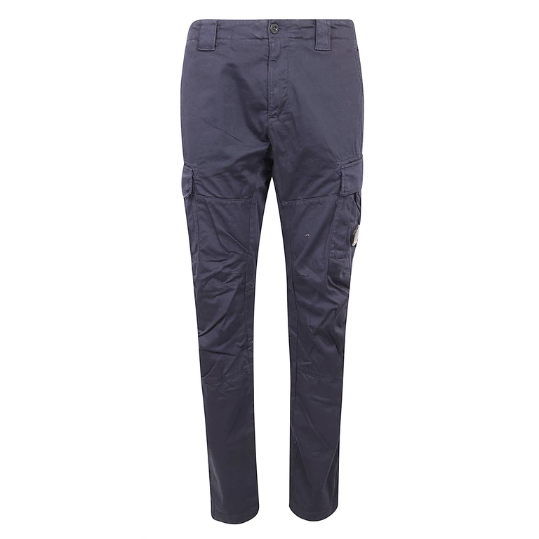 Cp Company Stretch Sateen Ergonomic Cargo Pants Blue Co Ea Pantaloni - Men