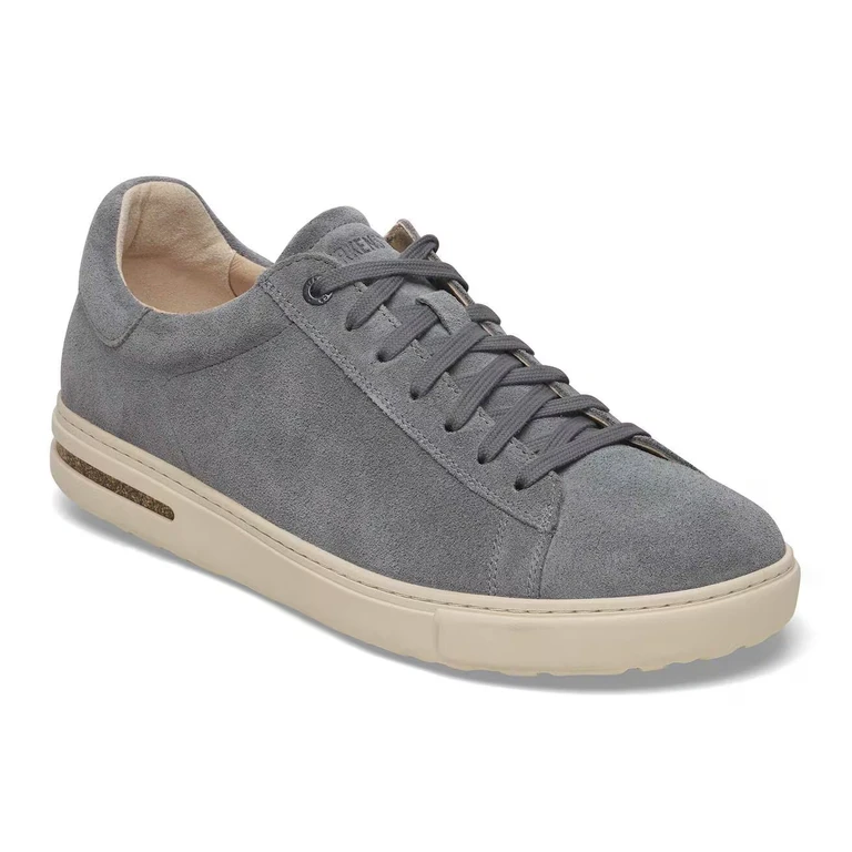 Unisex Bend Low Suede Leather Basalt Gray