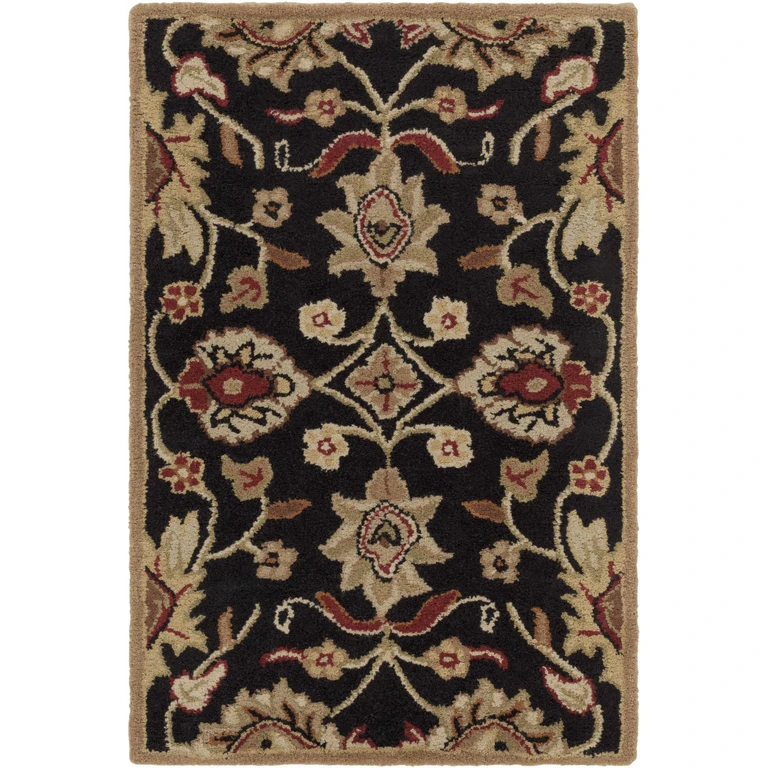 Conesus 1053 Hand Tufted Black Wool Rug