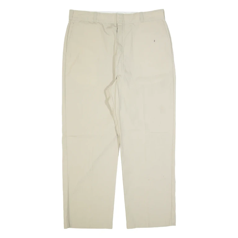 DICKIES Workwear Mens Trousers Beige Regular Straight W38 L28