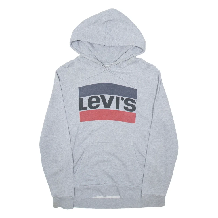 LEVI'S Mens Grey Hoodie S