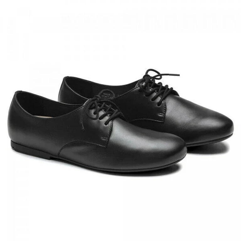Unisex Saunders Natural Leather Black