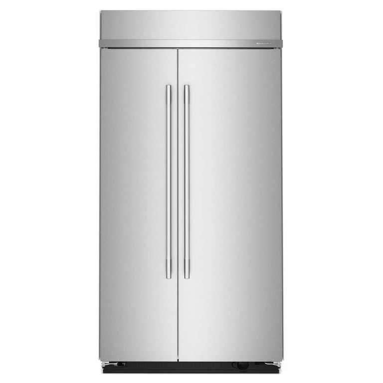 25.5 Cu. Ft. 42 in. Built-In Side-By-Side Refrigerator w/ Signature Platinum Interior In Printshield Finish in Stainless Steel