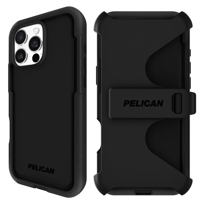 Voyager iPhone 16 Pro Max Case [Compatible with MagSafe] Rugged Phone Case w/ 18ft Military-Grade Drop Protection - Heavy Duty Phone Cover w/Belt Clip Holster for iPhone 16 Pro Max - Black