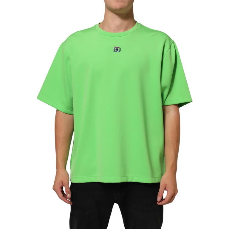 Green Logo Crew Neck Short Sleeves T-Shirt 16+pa - Men