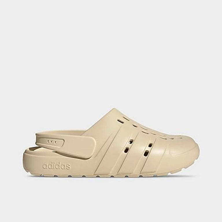 adidas Men's adilette 2.0 Clog Shoes in Crystal Linen/Crystal Linen/Crystal Linen Size: 4.0