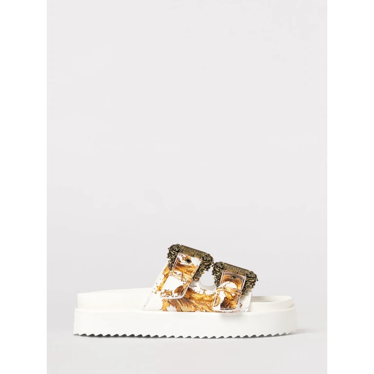 Patent Leather Baroque Print Sandals (80VA3SM1ZS366G03)