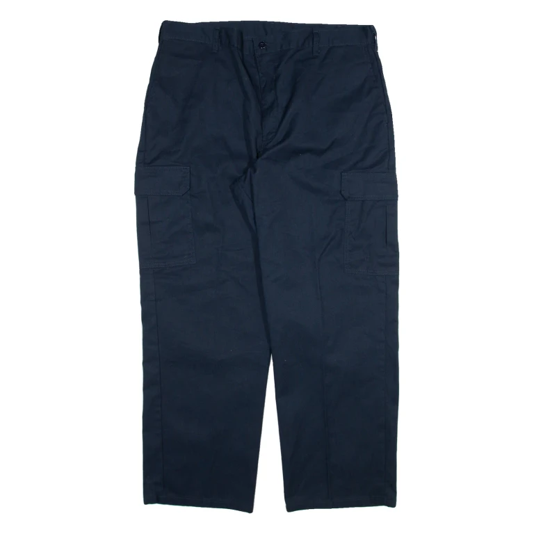 DICKIES Cargo Mens Trousers Blue Regular Straight W38 L30