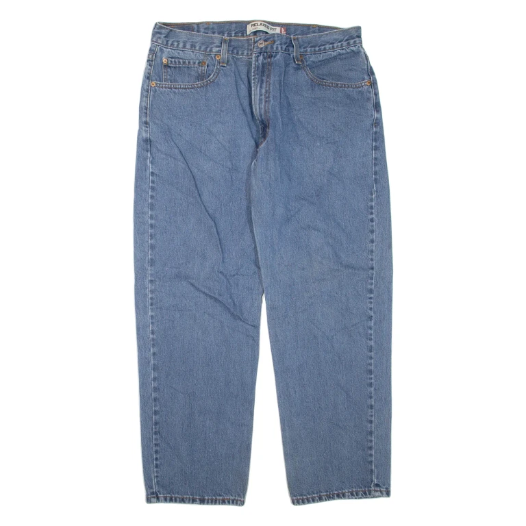 LEVI'S 550 Jeans Womens Blue Relaxed Tapered W38 L30