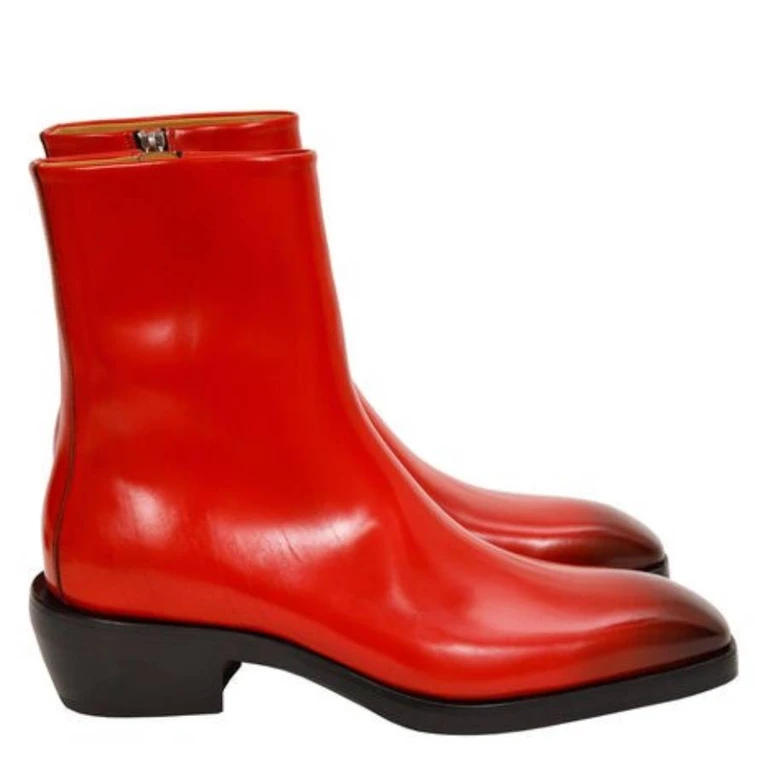 Ferragamo Fuerte Leather Ankle Boots