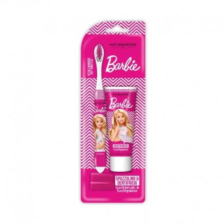 Oral Set Barbie Toothpaste+Toothbrush
