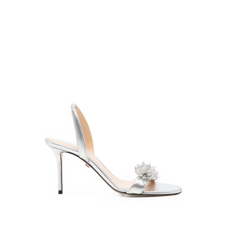 Crystal-embellished Leather Sandals