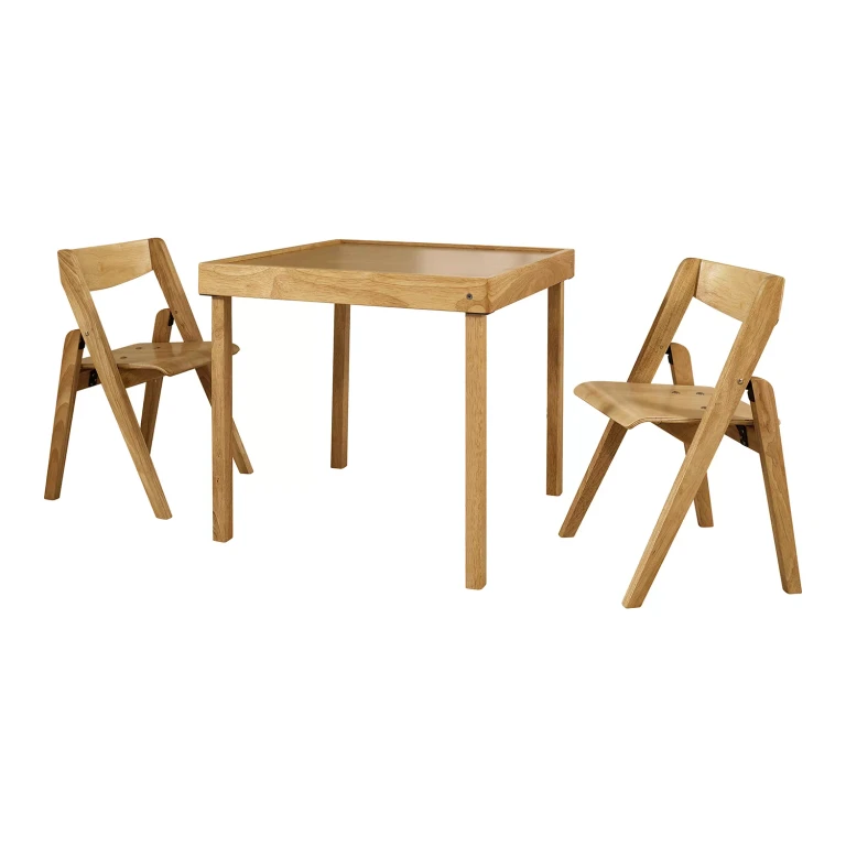 Children's Wood Folding Table & Chair 3pc. Set