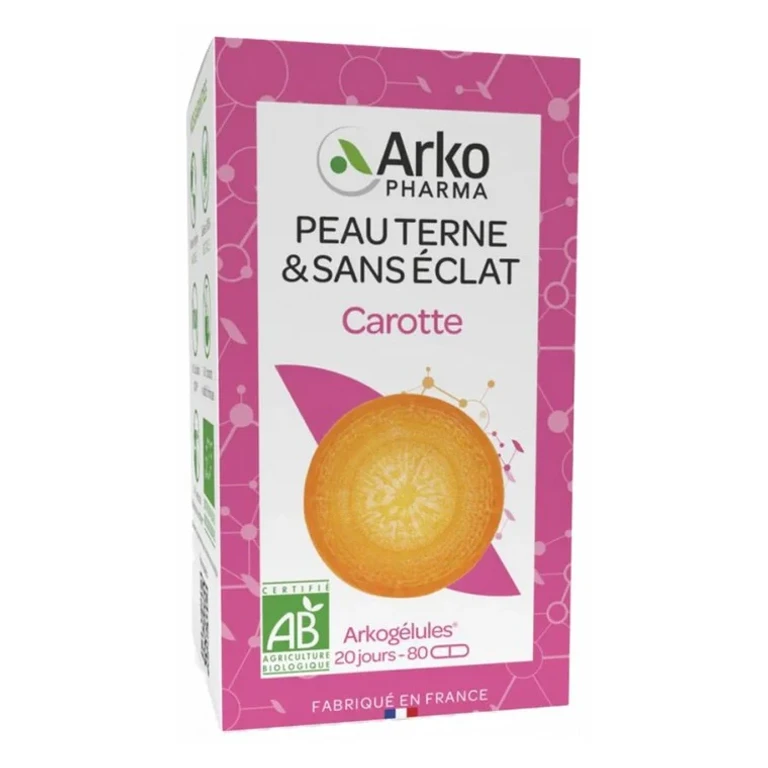 Arkocapsule - Skin Terna and Without Radiance Carrot Bio - 80 Capsules