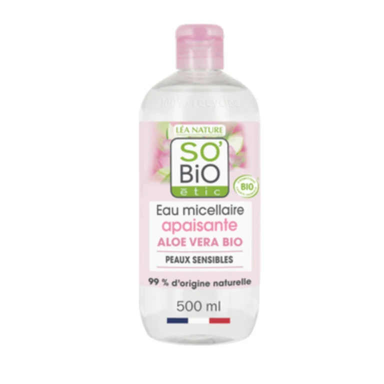 LÉa nature so bio étic Soothing Micellar Water with Aloe Vera and Rose, 500 ml