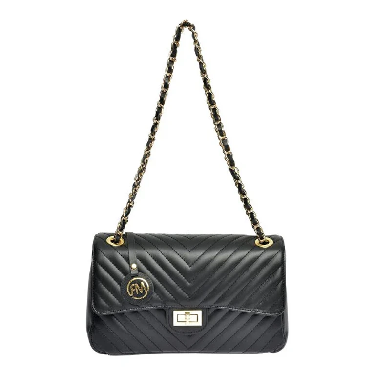Women's Leather Handbag 2213 black