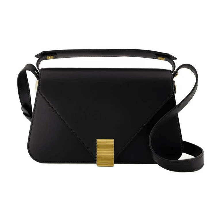 Concerto Shoulder Bag In Black Leather