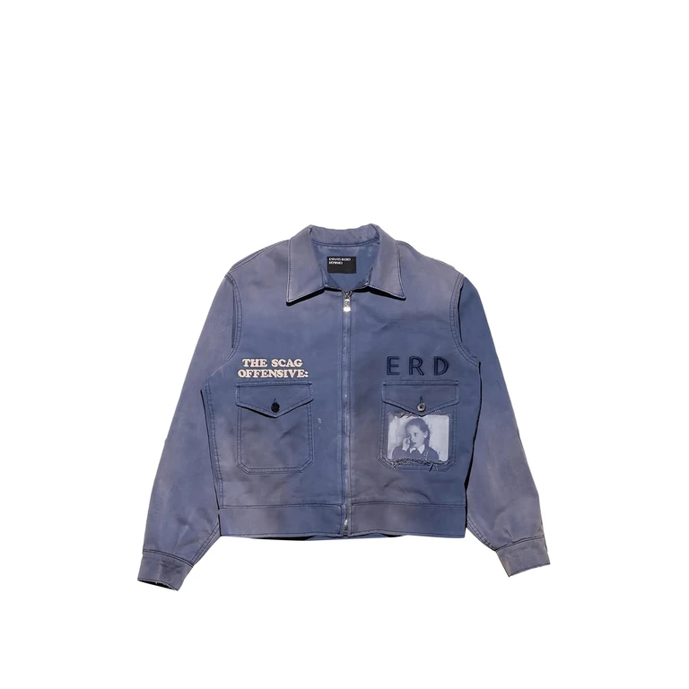 Graphic-print Embroidered Jacket