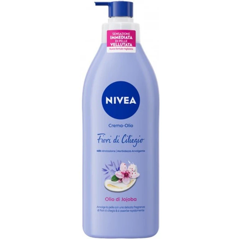 Nivea Nivea Body Cream Oil Pump Cherry Blossom Jojoba Oil 400 Ml