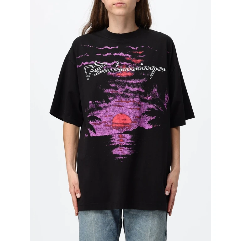 BALENCIAGA T-Shirt Woman color Black (A00497TUVO91000)