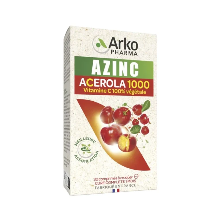 Azinc Acerola 1000 Vitamin C Naturale 30 Tablets