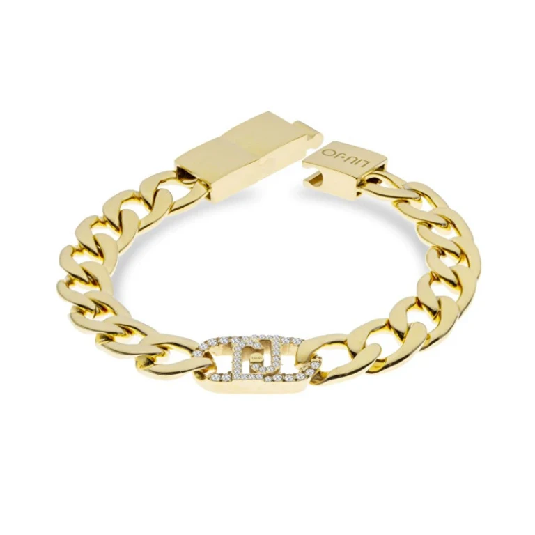 Liu Jo Elegante Gold-Plated Bracelet with Fashion Crystals Lj2642