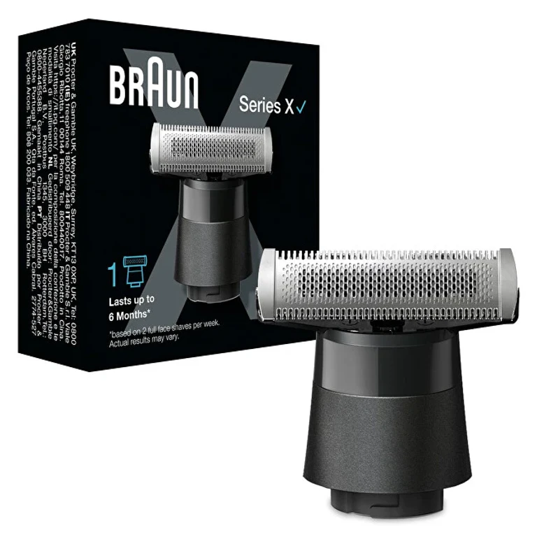 Cabezal de repuesto Braun para recortadora Serie X Xt20 Negro