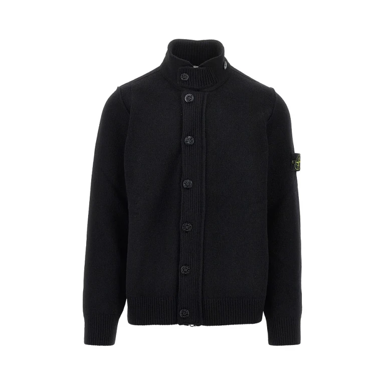 Knitted cardigan with Logo Badge Man S