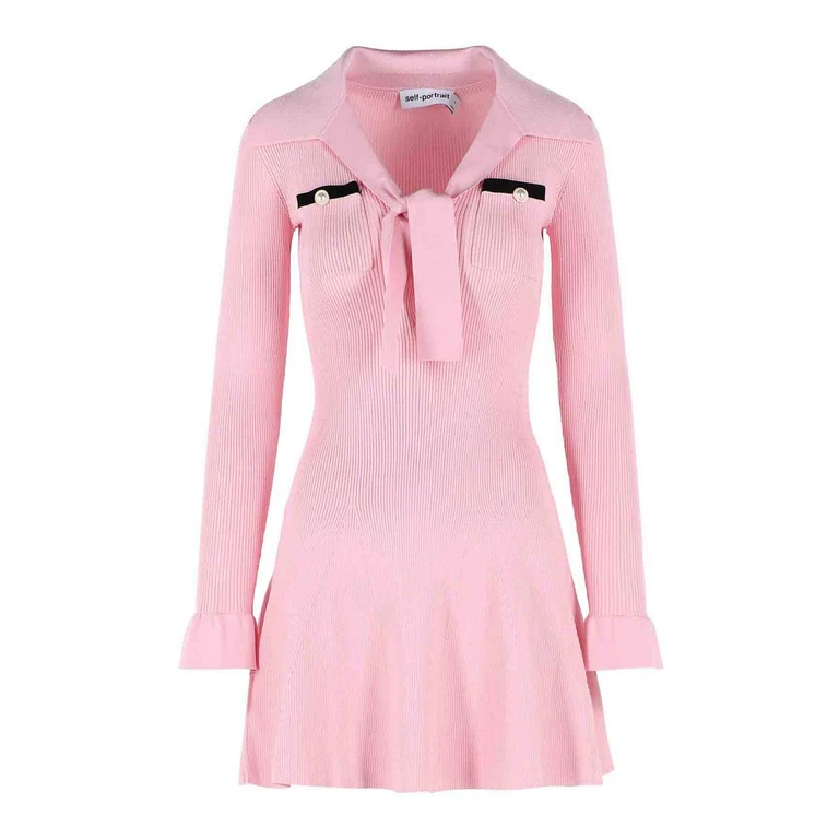 Self Portrait Robe Courte - Rose (PF26132SPINK)